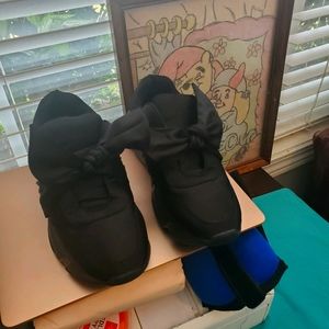 Black satin Forever 21Bowtie Sneakers